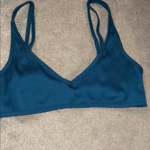 Turquoise bikini top